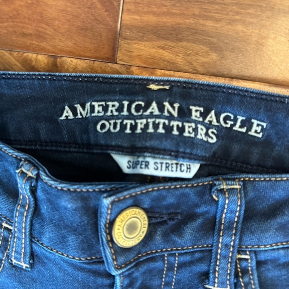 American Eagle Super Stretch Dark Denjm Jeggings size 4 Long - Picture 4 of 5